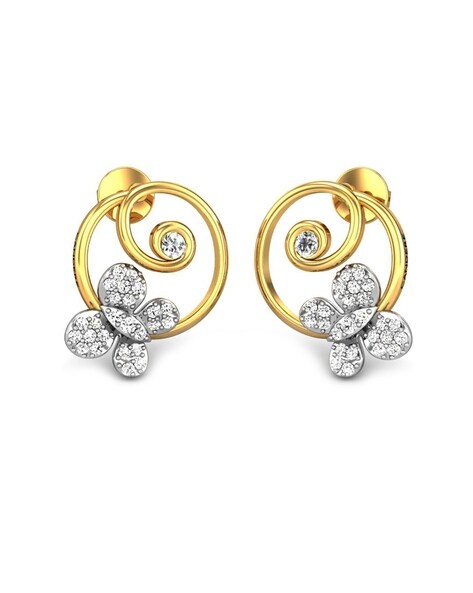 Kalyan jewellers earrings on sale diamond