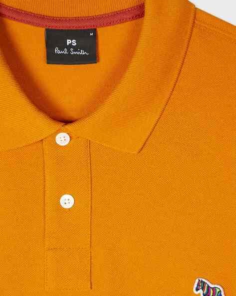 Upset Maryanne Jones Metal line Buy PS PAUL SMITH Polo T-shirt with Applique | Orange Color Men | AJIO LUXE