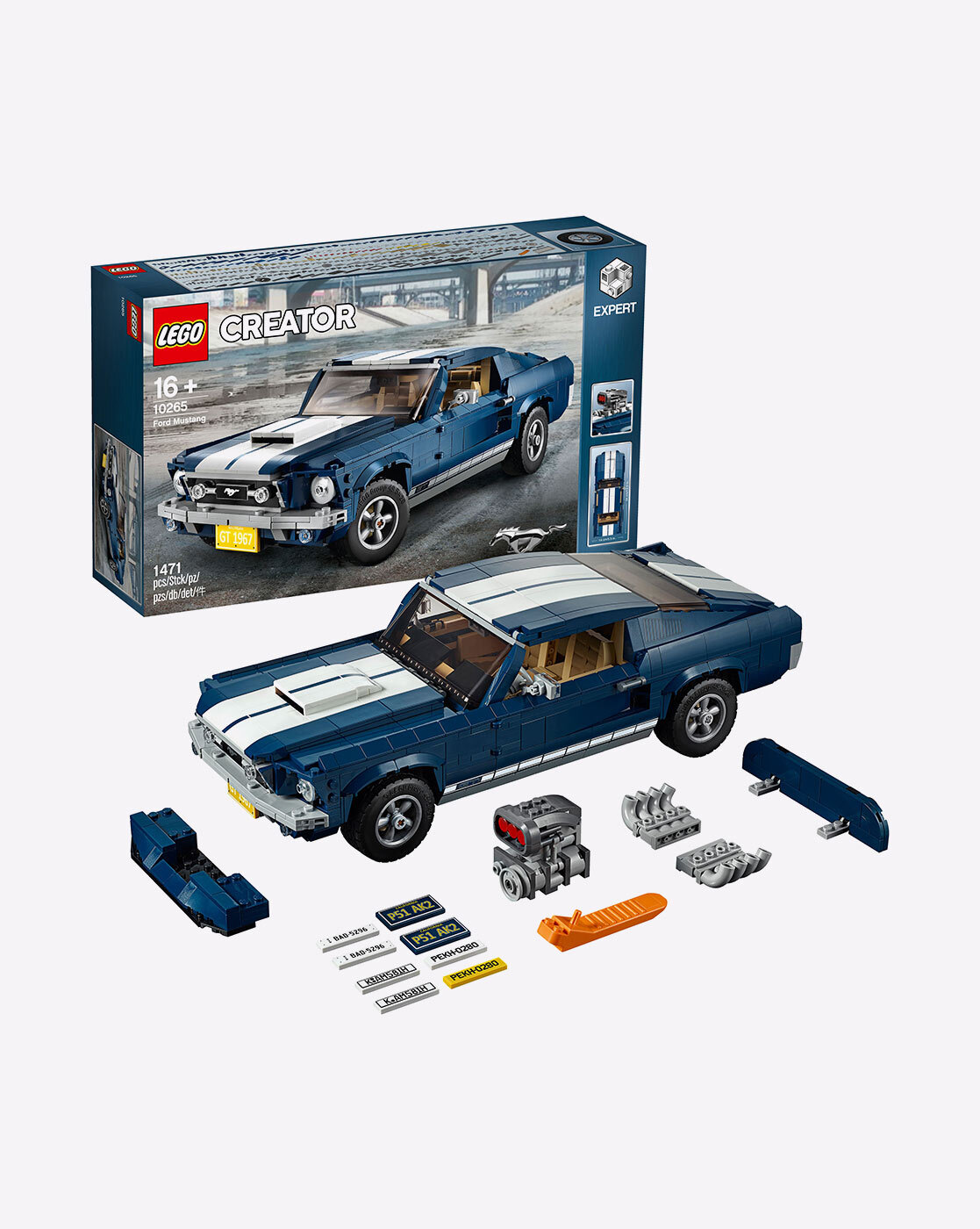 LEGO Ford Mustang GT Toy for Kids,Multi Color, 185 Pcs : : Toys &  Games