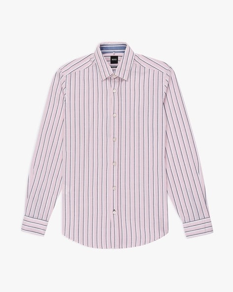 hugo boss striped dress shirt