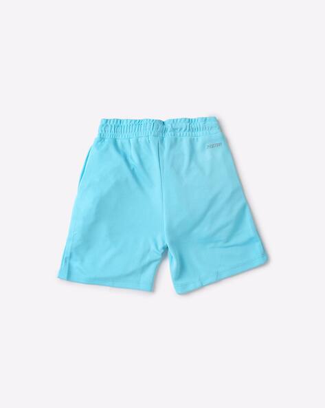 Typographic Print Shorts with Drawstring Waist view 2