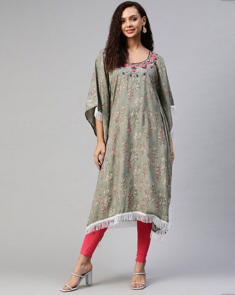 Buy Grey Kurtis Tunics for Women by AARIKA GIRLS ETHNIC Online