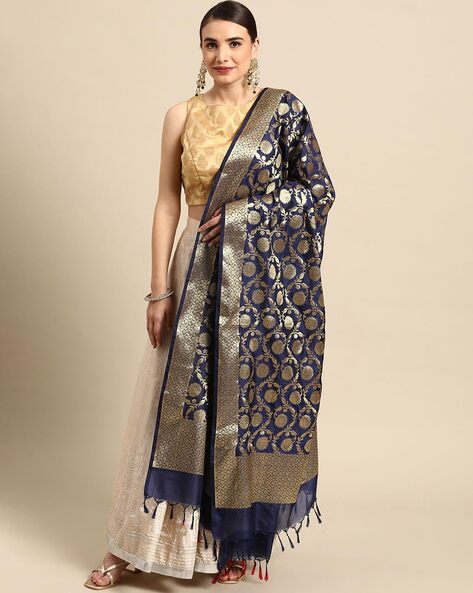 Banarasi Semi Kataan Silk Dupatta Price in India