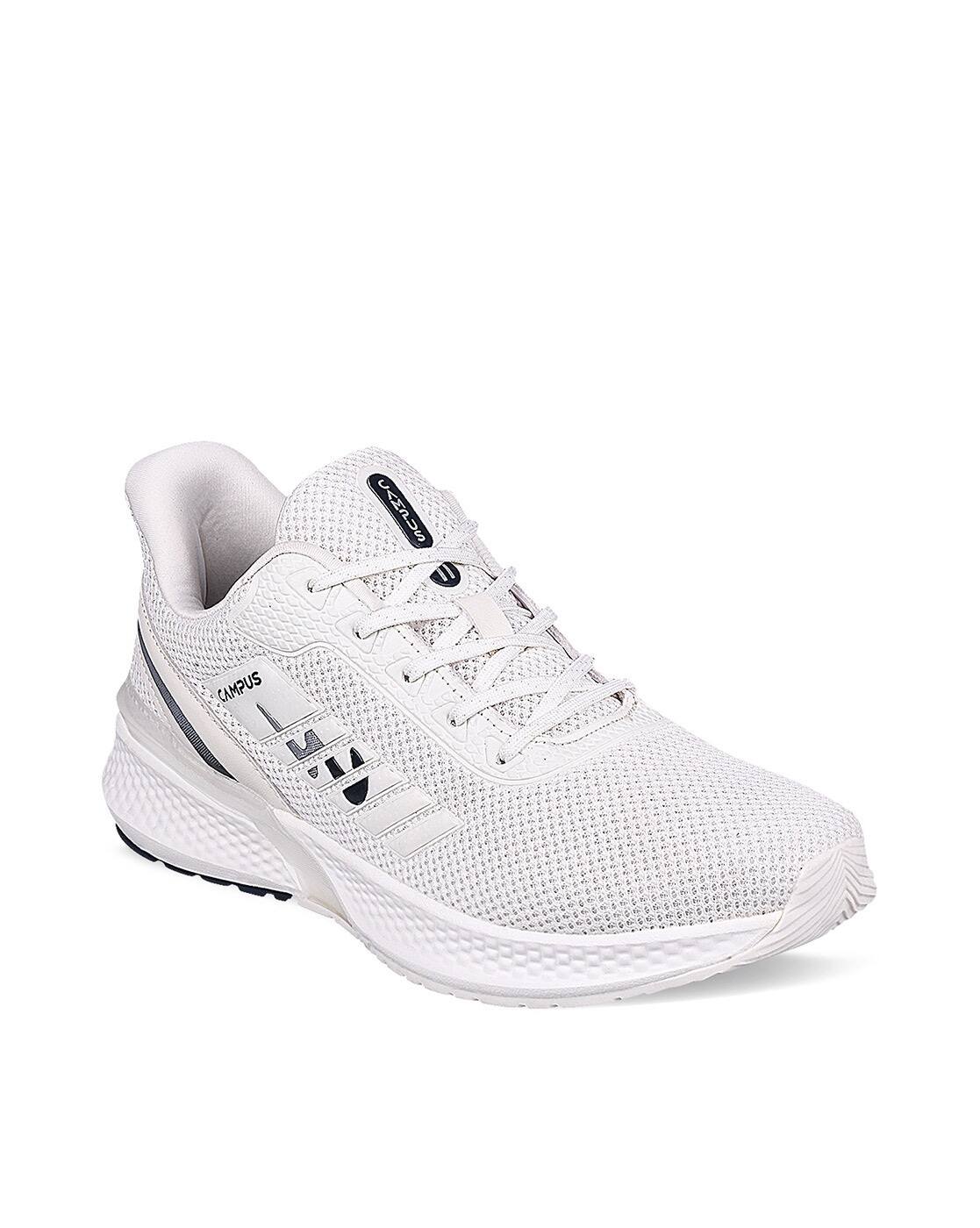 campus spice white running shoes