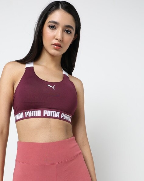 Buy Puma Feel It Sports Bras Women Black, Silver online