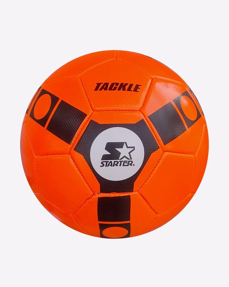 Buy Soccer Ball 2 Neon Orange Futebol Embroidered Online in India