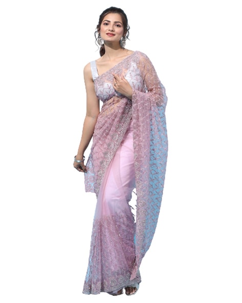 Buy Blue Sarees for Women by ROYAL RAJGHARANA SAREES Online | Ajio.com