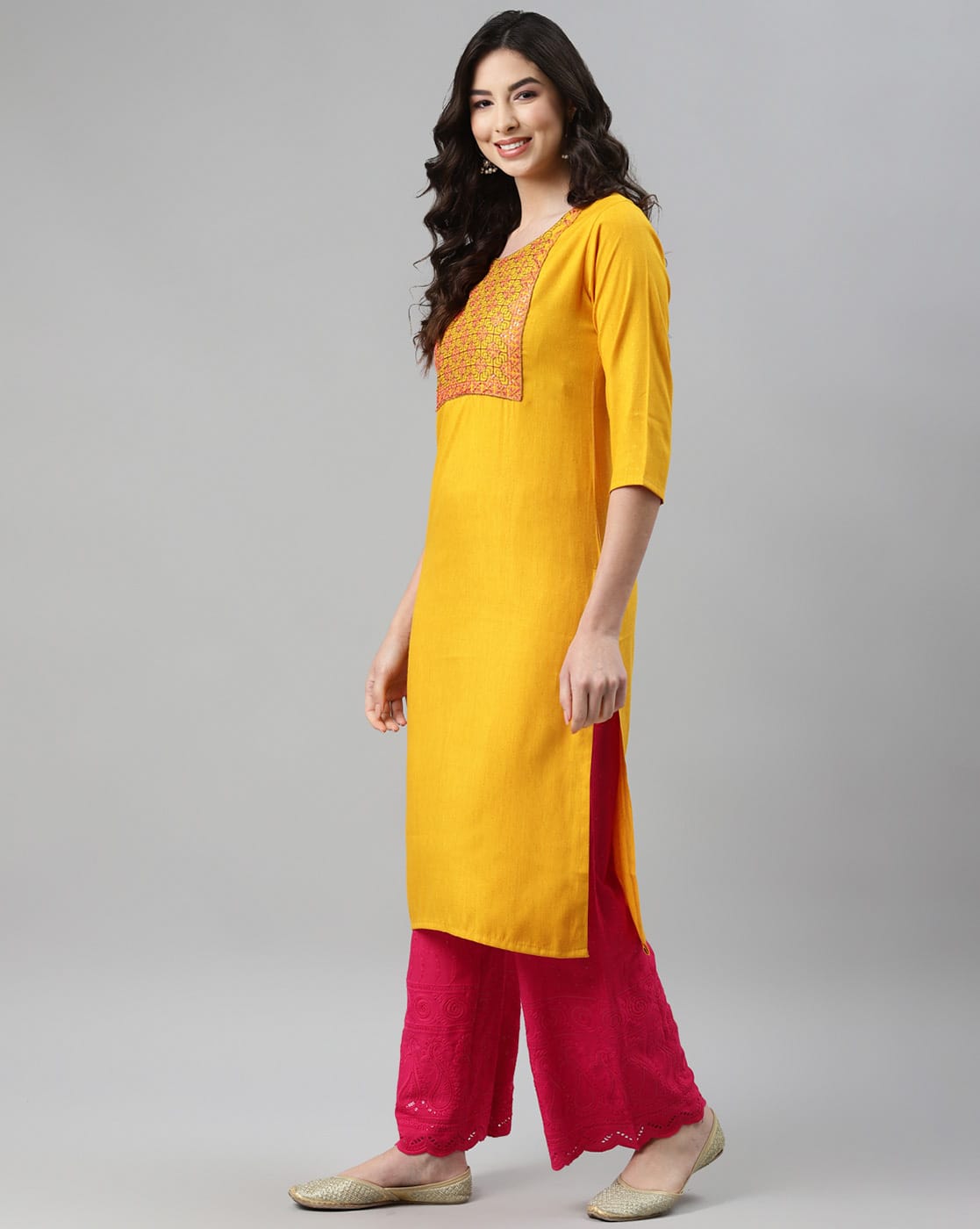 Discover 86+ colour combination for yellow kurti thtantai2