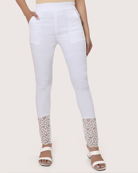 Lace Pant with Insert Pockets Price in India