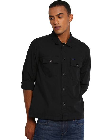 black double pocket shirt