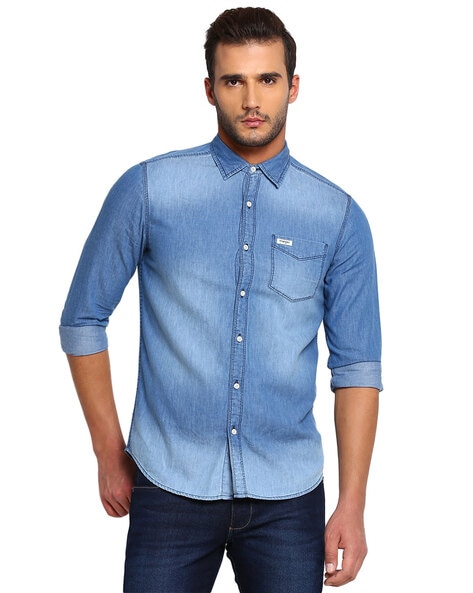 Buy Blue Shirts for Men by Wrangler Online 
