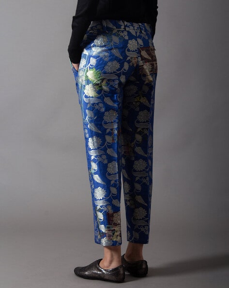 Jersey Printed Relaxed Tapered Trousers