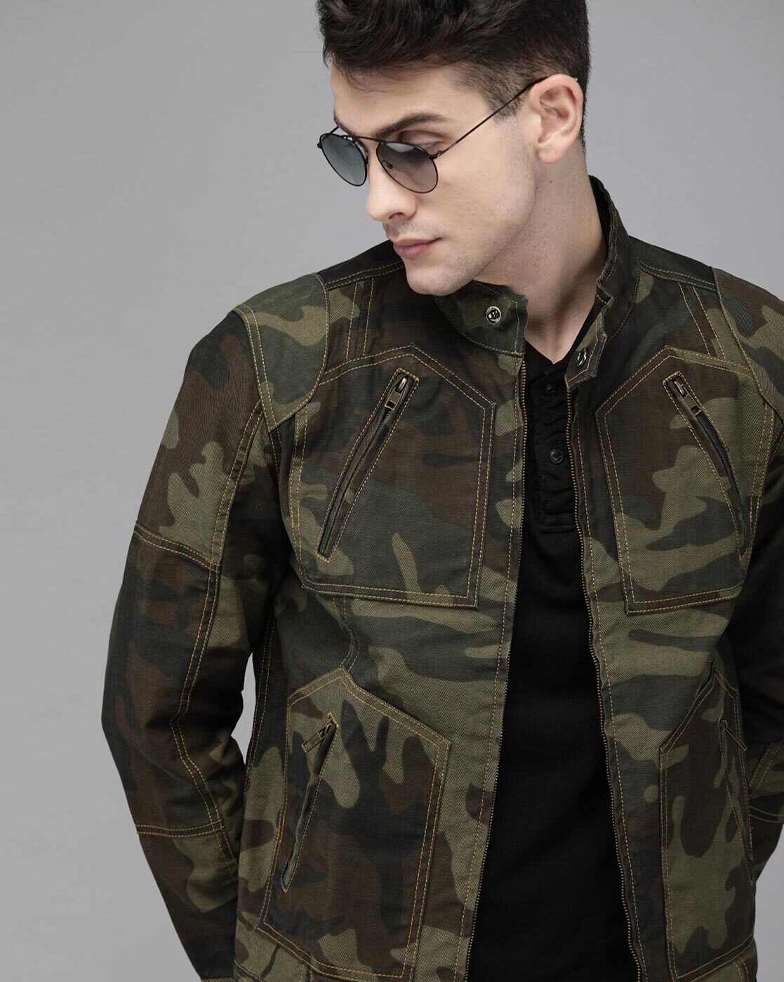 Buy Camouflage Print Hooded Jacket Online at Best Prices in India - JioMart.