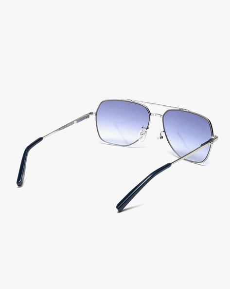 Jason Aviator Sunglasses Silver Frame/ Silver Lens