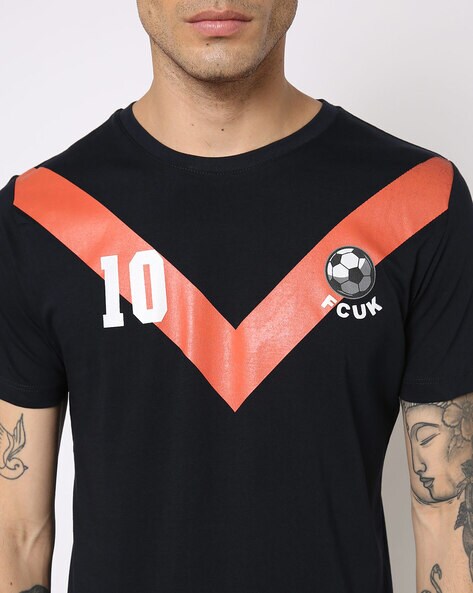 faded stripe t shirt