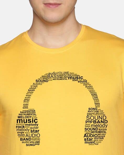 Buy Yellow Tshirts for Men by BLACK RADIO Online