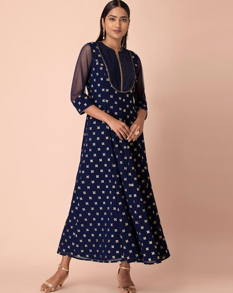 indya blue kurta