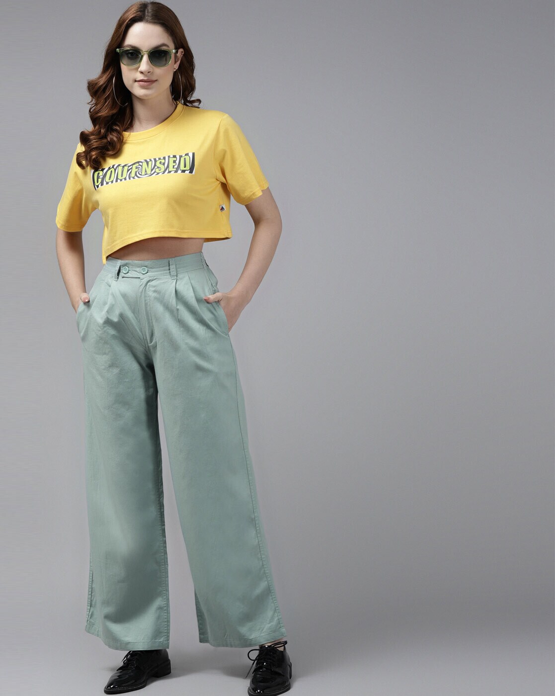 Buy Green Trousers & Pants for Women by The Dry State Online