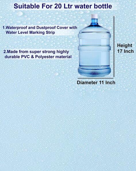 Blue polyester water dispenser bottle cover