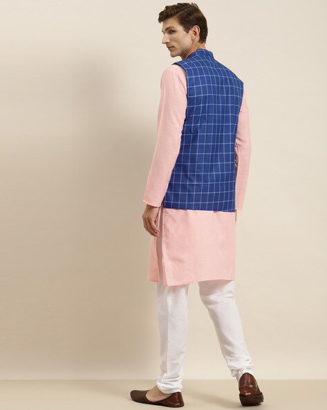 Buy Maroon Boys Kurta Pajama with Printed Jacket – Mumkins