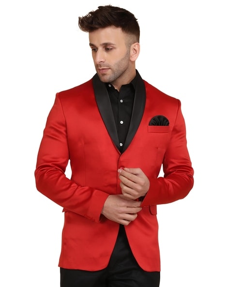 Men 2025 red blazer