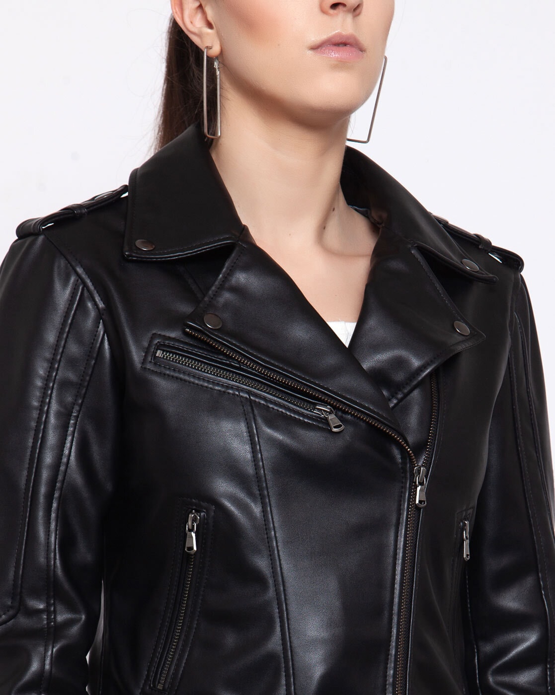 Faux Leather Biker Jacket | Woolworths.co.za