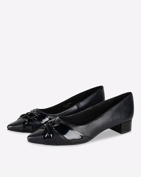 Front-Knot Accent Chunky Heeled Sandals