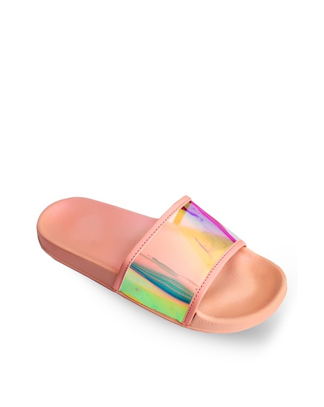 Pink best sale iridescent slides