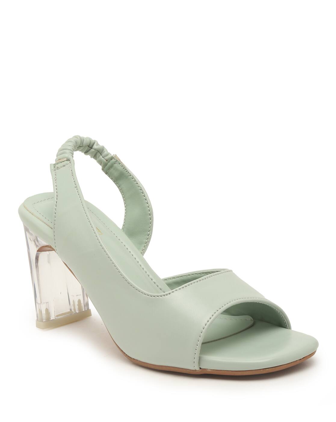 Buy Green Heeled Sandals for Women by Bruno Manetti Online | Ajio.com