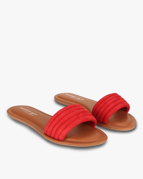 Buy Red Flat Sandals for Women by STEVE MADDEN Online Ajio