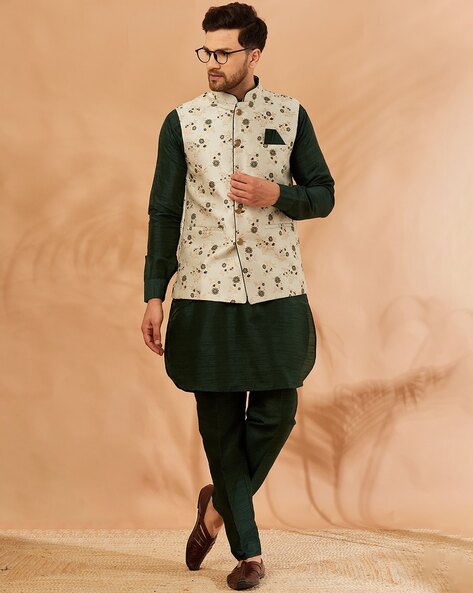 Buy Green Ethnic Suit Sets for Men by ARMAAN ETHNIC Online | Ajio.com