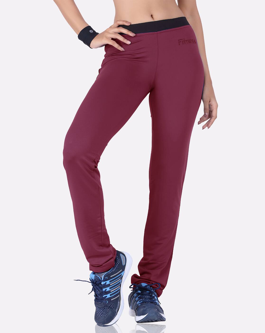 Buy Pink Track Pants for Women by LAASA 