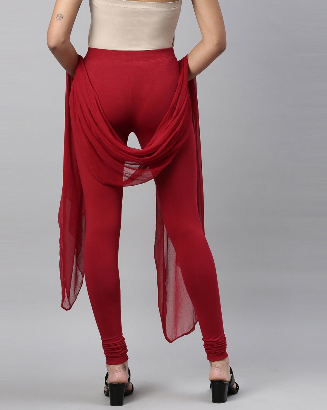 Buy Maroon Leggings for Women by Twin Birds Online