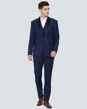 LOUIS PHILIPPE Single Breasted Self Design Men Suit - Buy LOUIS PHILIPPE  Single Breasted Self Design Men Suit Online at Best Prices in India