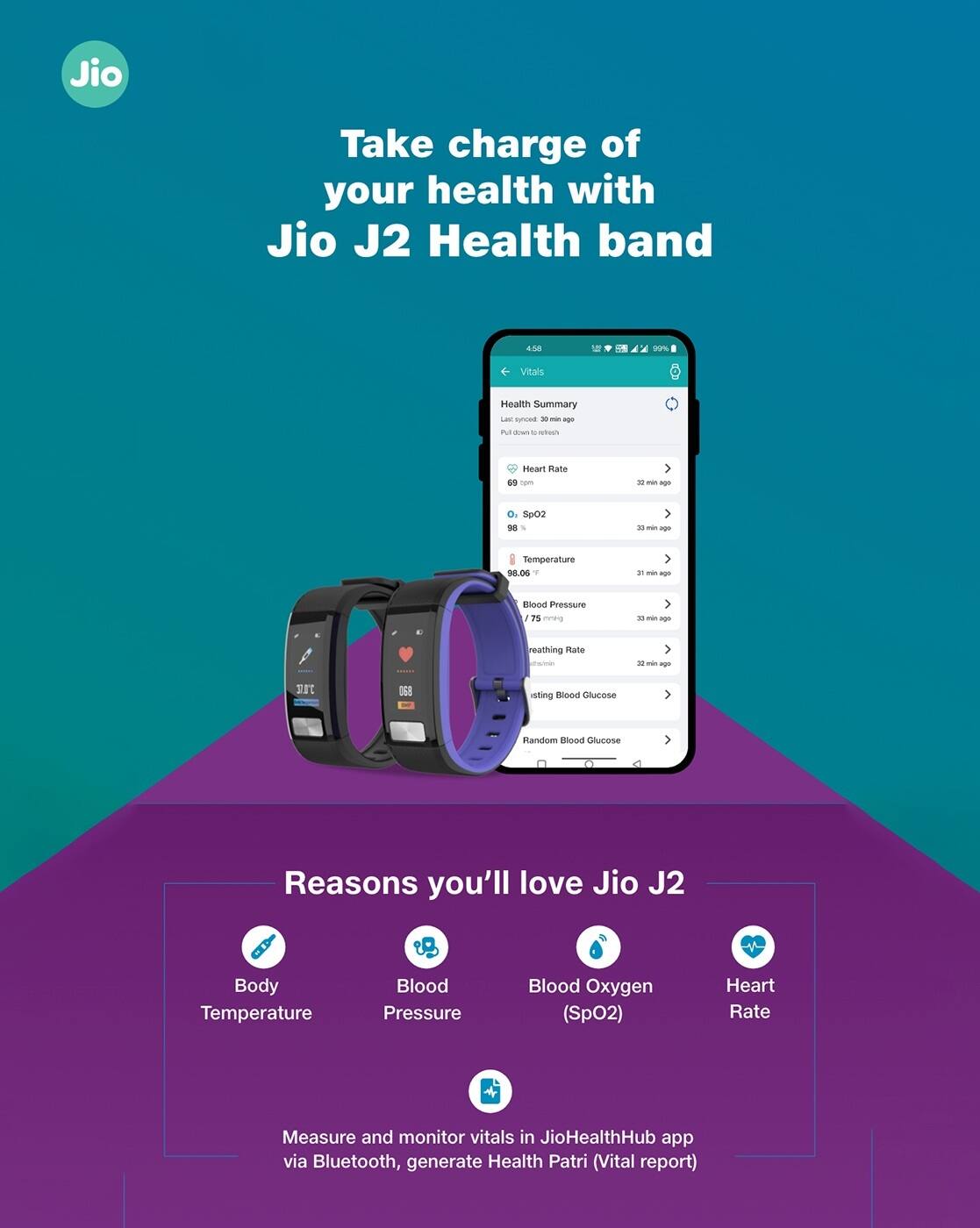 Jio fitness band Clearance
