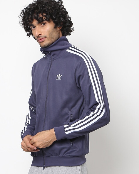 Adidas navy bomber sales jacket