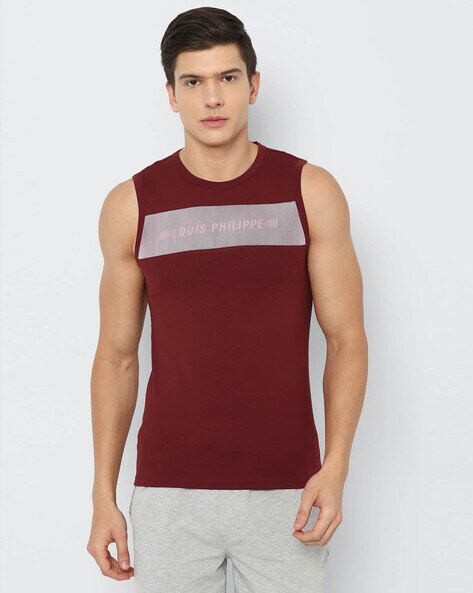 Buy Maroon Tshirts for Men by LOUIS PHILIPPE Online