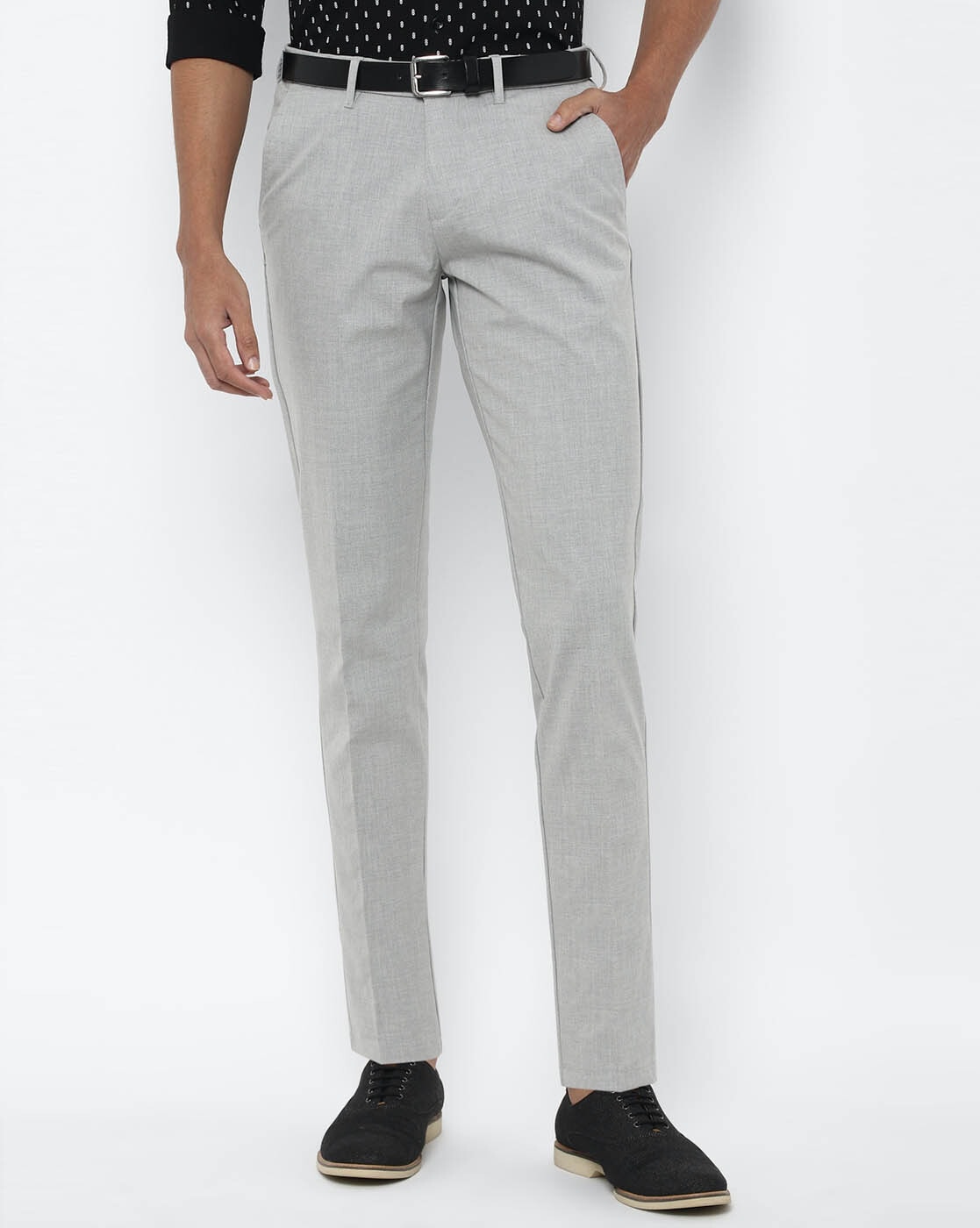 Allen Solly Casual Trousers  Buy Allen Solly Men Cream Slim Fit Textured  Casual Trousers Online  Nykaa Fashion