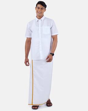 Buy White Ethnic Suit Sets for Men by 