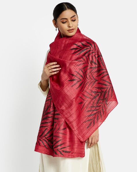 Leaf Print  Stole Price in India