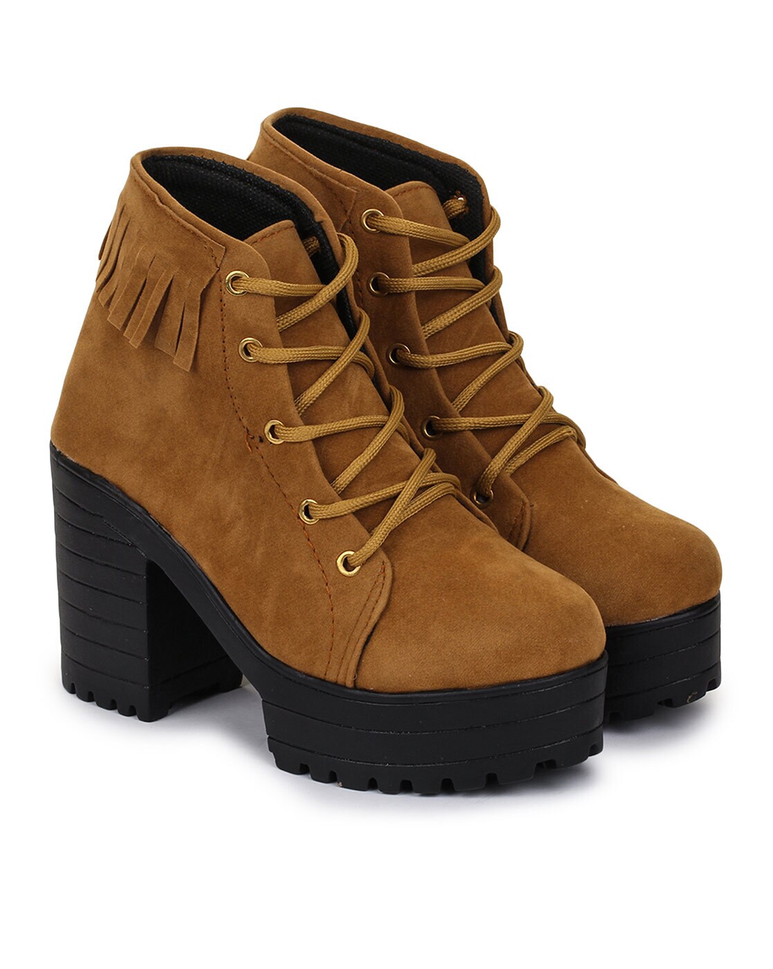 ankle length suede boots