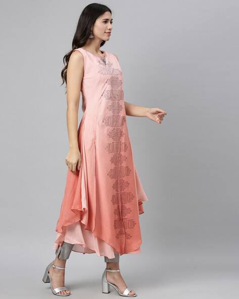 Buy Peach Kurtis \u0026 Tunics for Women by 