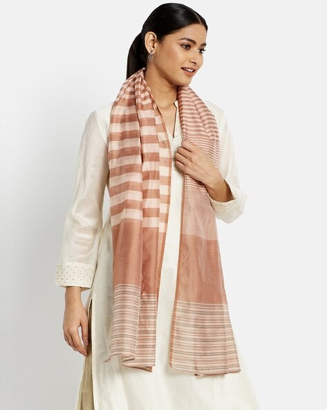 Striped Regular  Stole Price in India