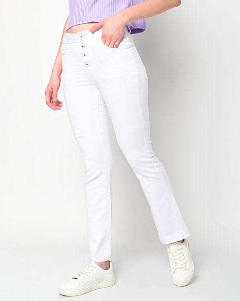 womens levi white bootcut jeans