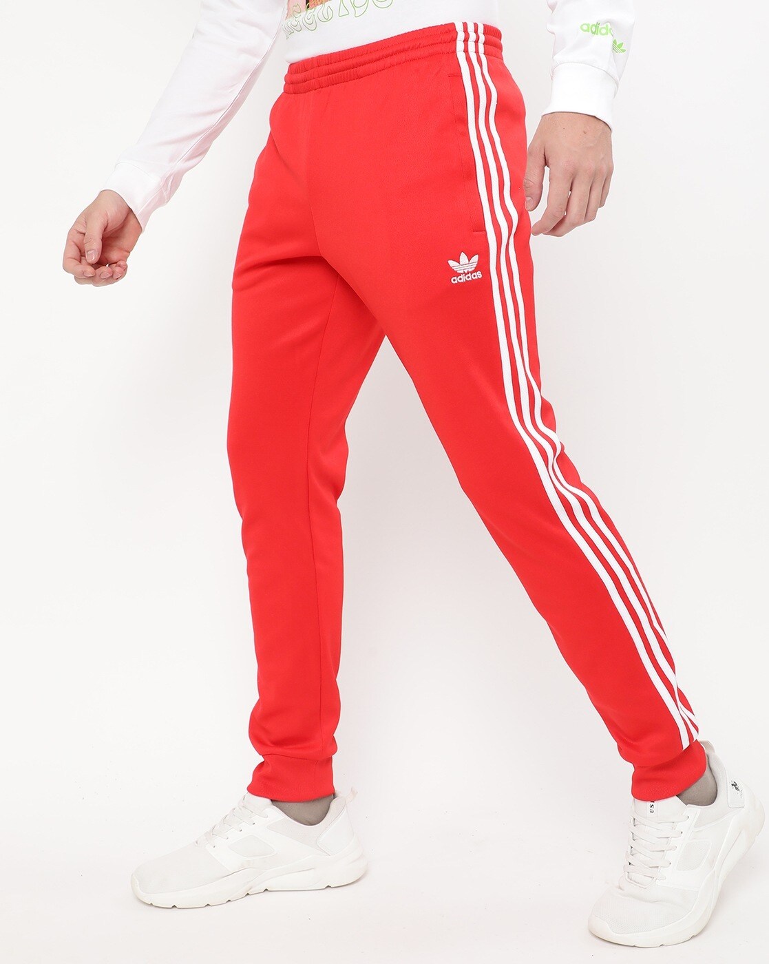 Adidas originals shop pants red