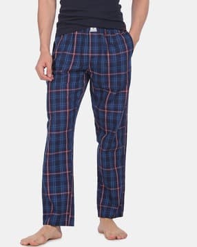 u.s. polo assn. Men Navy I659 Comfort Fit Checks Cotton Lounge Pants - Pack Of 1-picture-10