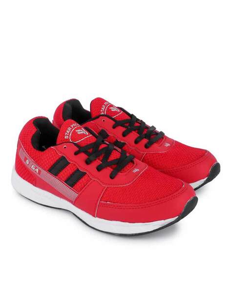 sega red running shoes