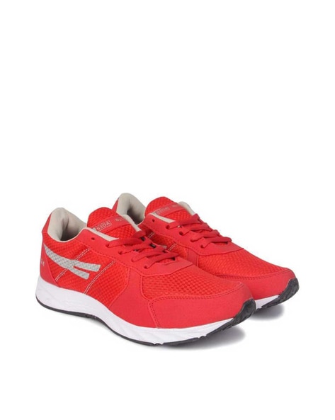 sega red running shoes