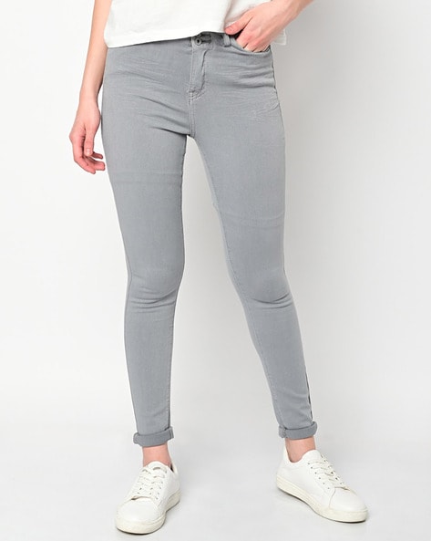 Buy online Grey Denim Jeans from Jeans & jeggings for Women by Prabhat Jeans  for ₹799 at 11% off