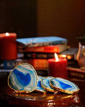 homearte india Set of 4 Agate Coasters-picture-21